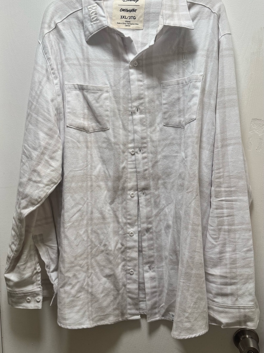 Cakeworthy Disney Mickey Ghost flannel